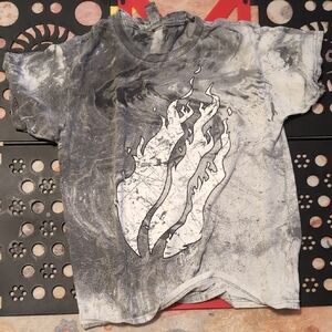 Gray Flame Graphic Kids Tee